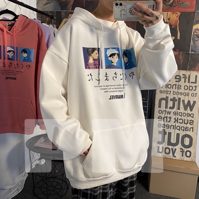 Áo hoodie ba chàng trai ô vuông MARVEL