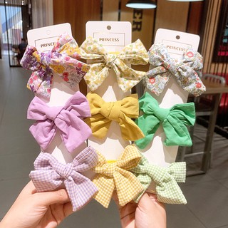 Kẹp tóc nơ cho bé gái, set 3 kẹp nơ