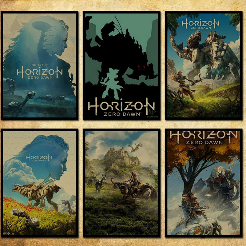 Giấy Dán Tường Trang Trí Nội Thất Hình Game Horizon Zero Dawn