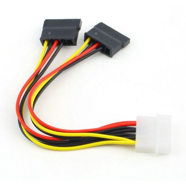 Cáp chuyển nguồn 1 ATA / Molex  Ra 2 SATA / 1 ata / molex to 2 sata