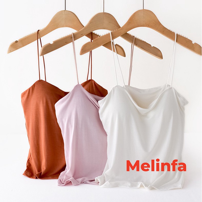 Áo hai dây nữ có đệm ngực nâng đỡ vải Viscose tự nhiên co giãn tốt thoáng mát mã VAA0276