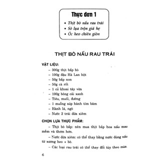 Thực Đơn - Món Ăn Gia Đình