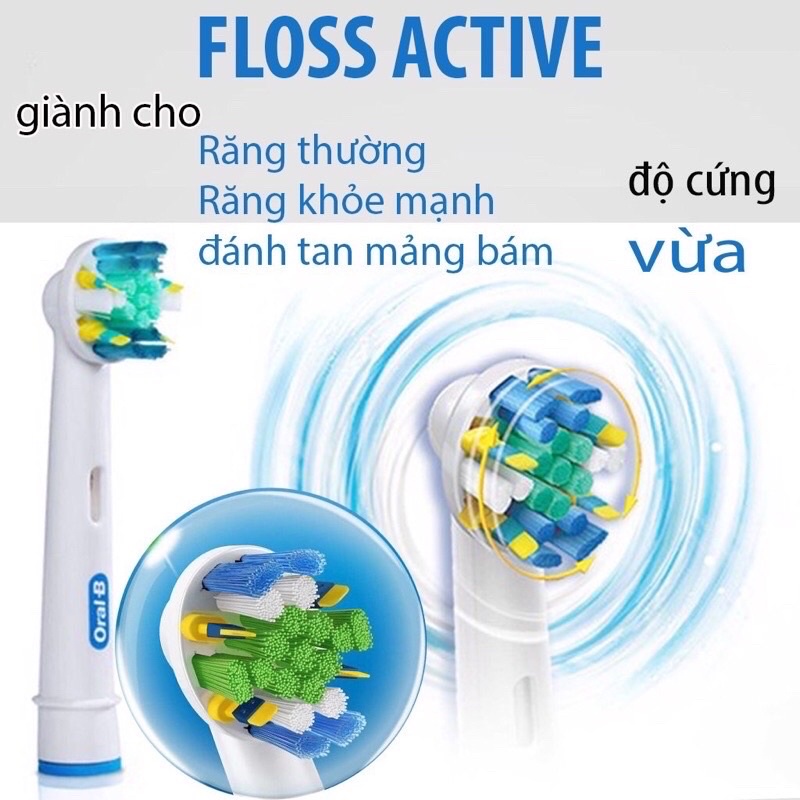 6 Đầu Thay Bàn Chải Điện Oral B Hộp Lớn Siêu Tiết Kiệm