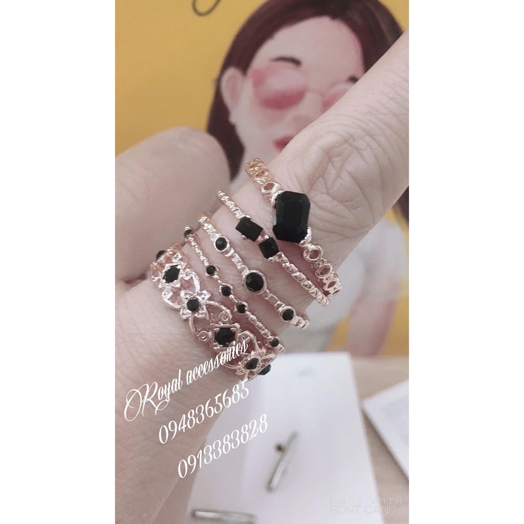 Set Nhẫn xi mạ H&M