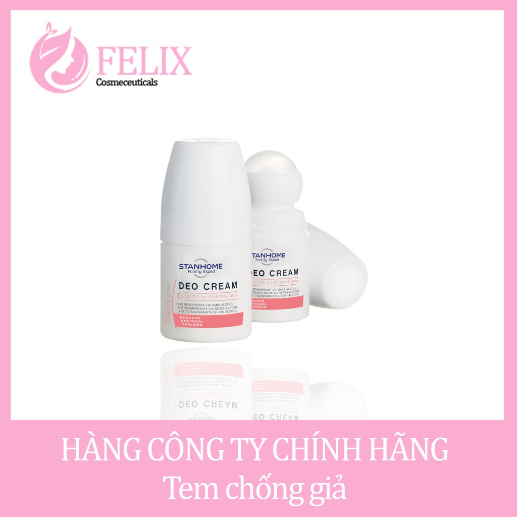 Lăn khử mùi không cồn Stanhome Family Expert deo cream 50ml