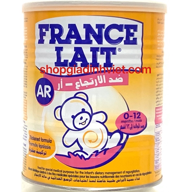 Date mới nhất-Sữa France Lait AR 400g - Sữa Dành Cho Trẻ Nôn Trớ, Trào Ngược Dạ Dày, Thực Quản- Nhập Khẩu Từ Pháp