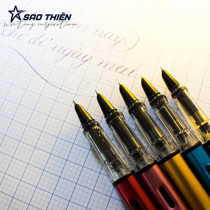 Bút Mực Sao Thiên S011 Kim Tinh Êm Trơn Viết Bài, Bút Học Sinh