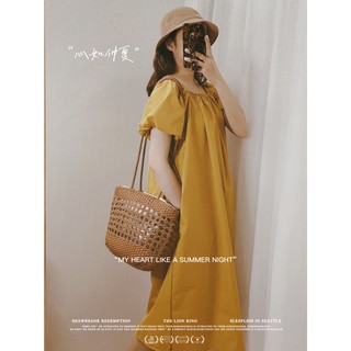 VÁY SUÔNG TAY BỒNG CỔ ĐIỂN - PHONG CÁCH TIỂU THƯ XINH XỈU