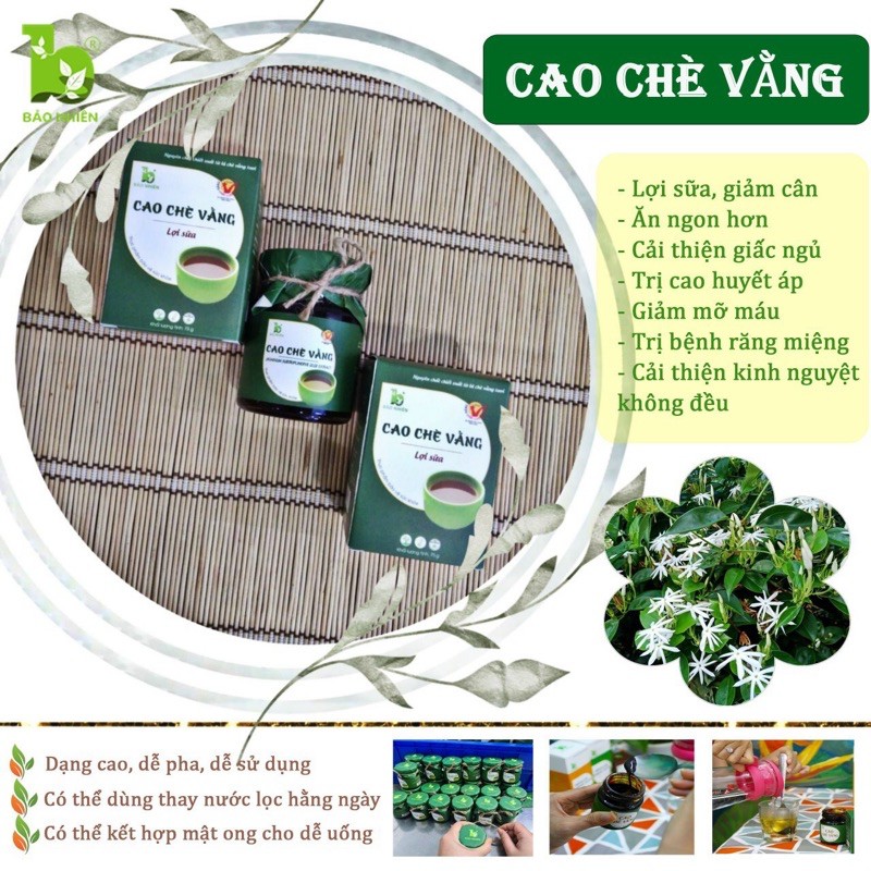 Chè vằng dạng cao cô đặc tiện lợi