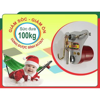 Máy đưa võng tự động cao cấp Vinanoi Asanta AS100, sức đưa 100kg, trang bị lò xo giảm rung, dùng được sạc dự phòng