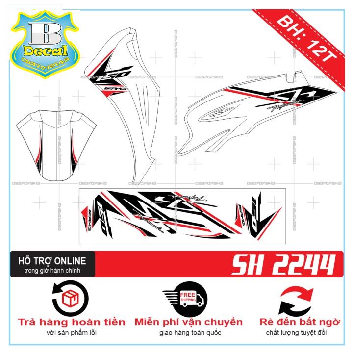( Quí khách vui lòng mang ra tiệm cho thợ dán ) Tem SH 2020 AMG VER2 [Bi Decal]