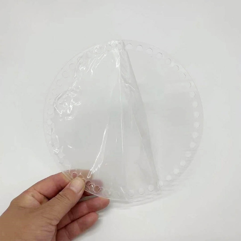 Tấm Bảng Acrylic Trong Suốt Hình Tròn Dùng Đan Túi Xách DIY
