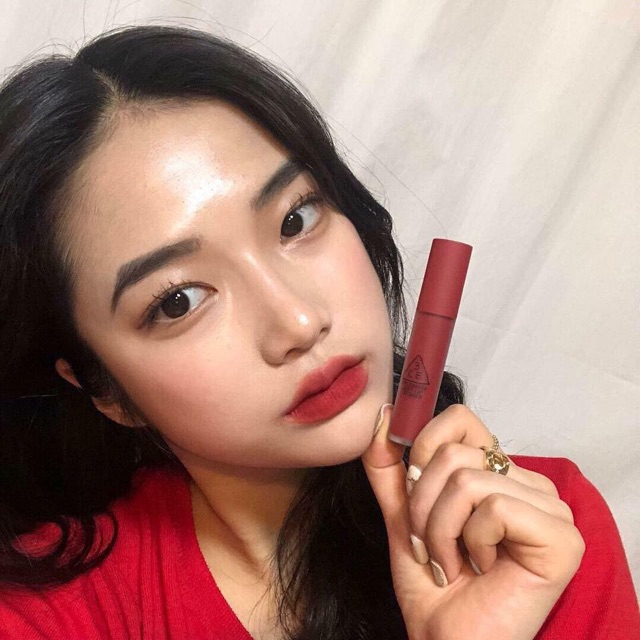 son kem lì 3ce SOFT LIP LACQUER PERK UP màu đỏ hồng trầm