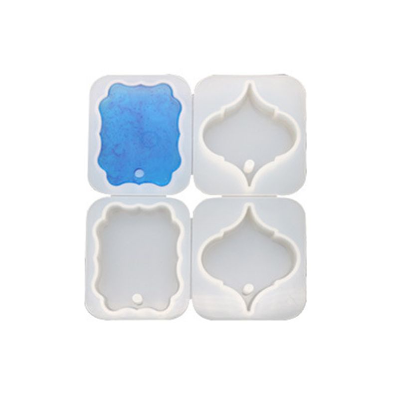 Set 4 Khuôn Silicone Làm Mặt Trang Sức Hình Trái Tim