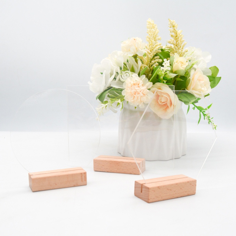 Khung Acrylic Trong Suốt Hai Mặt Trưng Bày Menu / Nước Uống Để Bàn / Khách Sạn Kèm Giá Đỡ