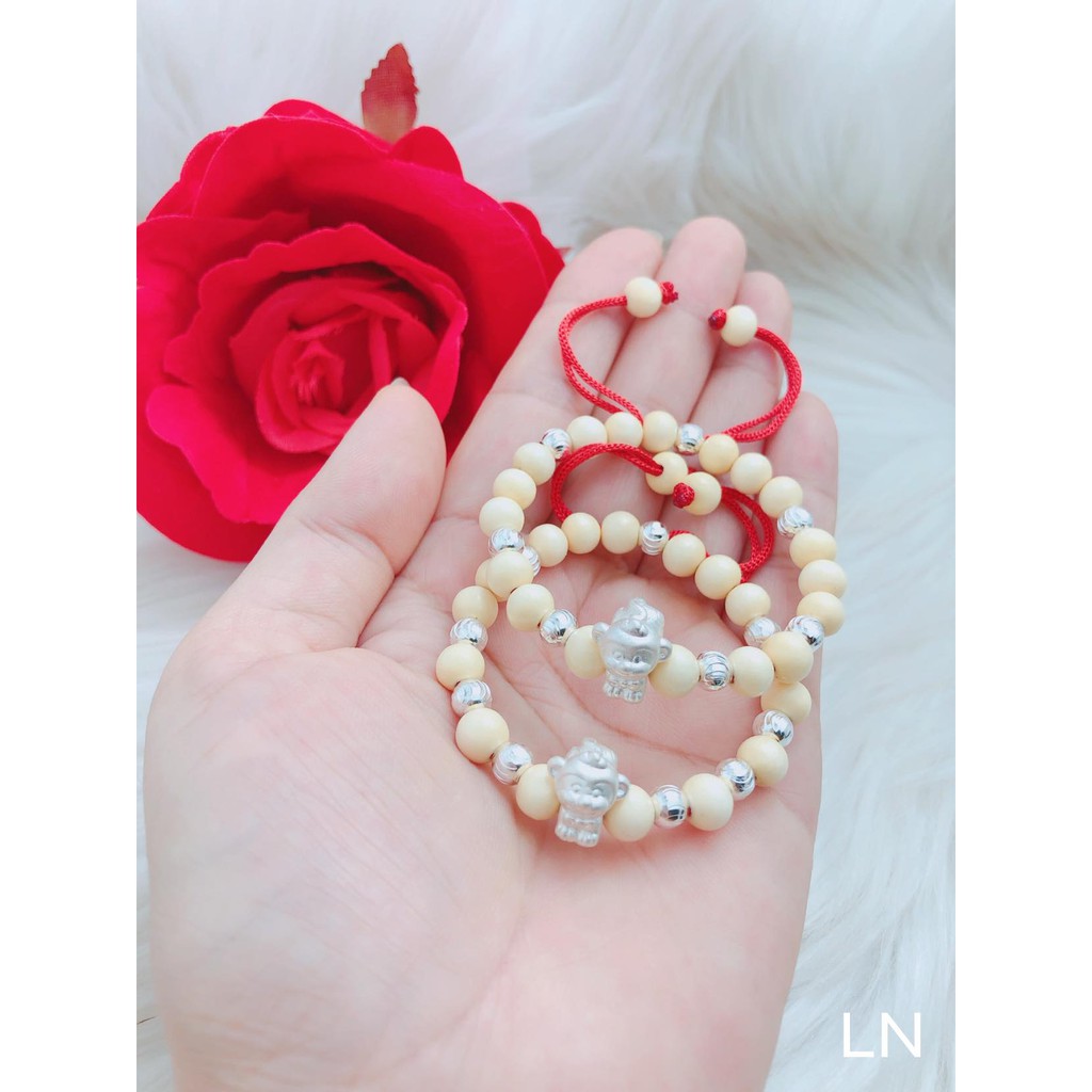 VONG DÂU CON GIÁP BẠC CHO BÉ