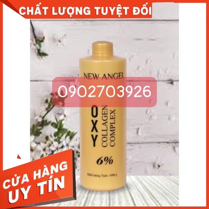 oxy nhuom tóc-Oxy trợ nhuộm 3%-6%-9%-12%  NEW ANGEL Collagen không kích ứng da đầu-có mùi thơm