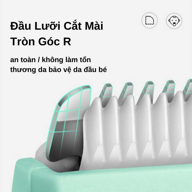 Tông Đơ Cắt Tóc Cho Bé - Tăng Đơ Hớt Tóc An Toàn Cho Trẻ Em