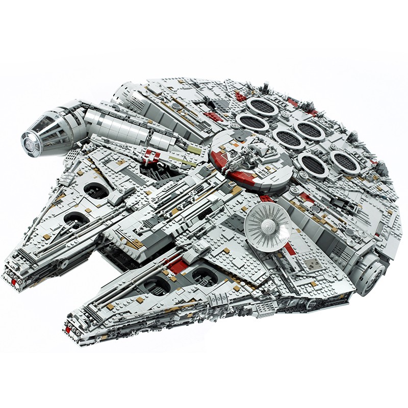 Đồ chơi Lắp ghép Mô hình  King 81085 Siêu Phẩm Phi Thuyền Millennium Falcon 8445 mảnh ghép