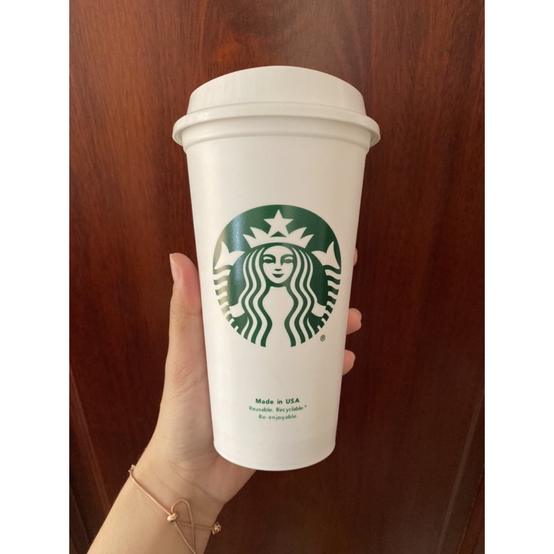 BILL US - Ly nhựa Nước nóng Tái sử dụng Starbucks Siren Reusable hot cup Original