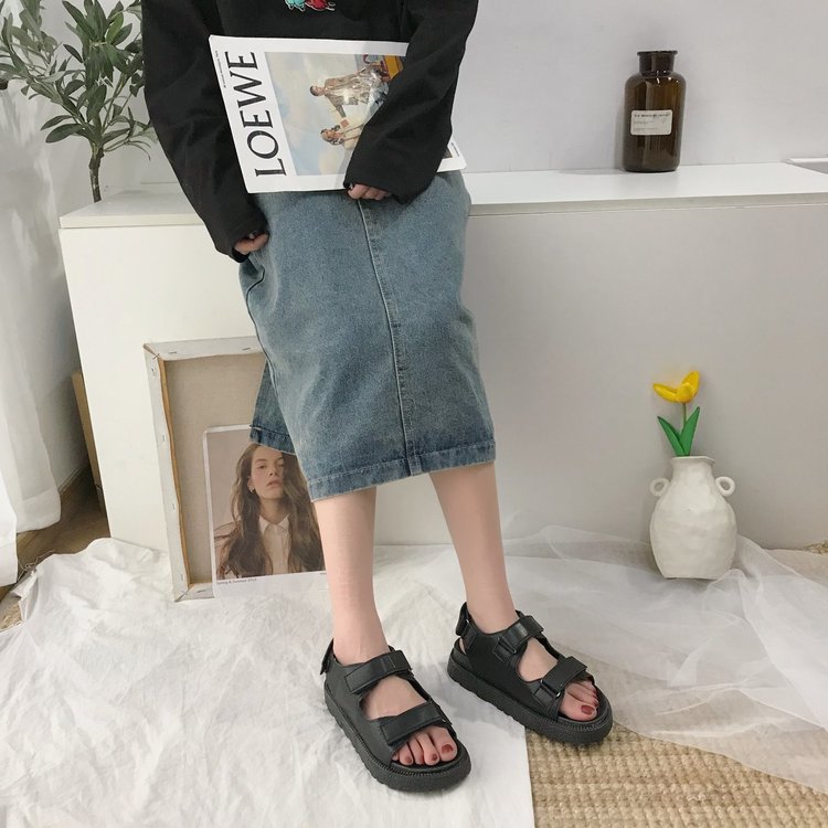 [ Mã 66CBSALE giảm 30K đơn 200K] Xăng đan Đế Bằng Mũi Tròn Thời Trang Dành Cho Nữ | BigBuy360 - bigbuy360.vn