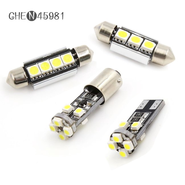 Set 21 Đèn Led Ánh Sáng Trắng Dành Cho Xe Ô Tô Bmw E46 Sedan Coupe M3 1999-2005