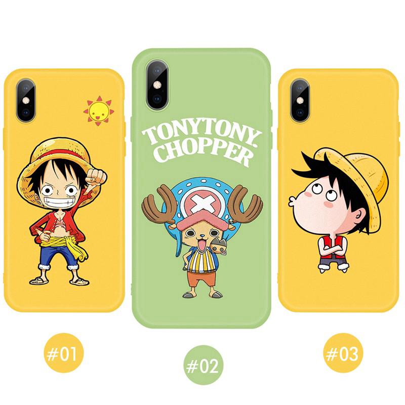 Ốp điện thoại silicon TPU in One Piece cho iPhone 6 6S Plus 7 8 X XS Max XR