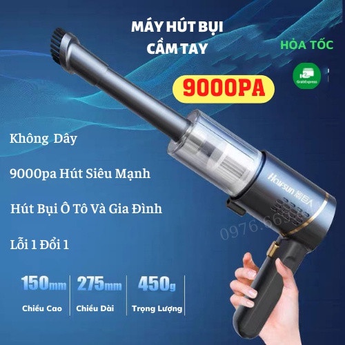 Máy Hút Bụi Giường Nệm Không Dây Máy Hút Bụi Ô Tô Cầm Tay Mini Tiện Lợi Vệ Sinh Nhà Cửa ASAKI OFFICIAL