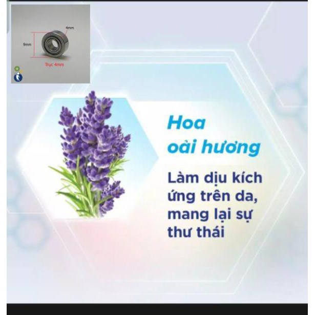 Nước giặt OMO Dịu nhẹ cho da Hương hoa oải hương &amp; sữa gạo Chai 2,3kg