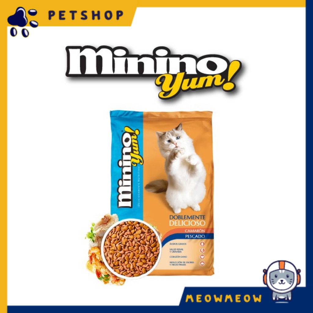 Hạt cho mèo MININO | Túi 1.5KG | Hạt Minino Yum - Thức ăn khô dinh dưỡng cho mèo.