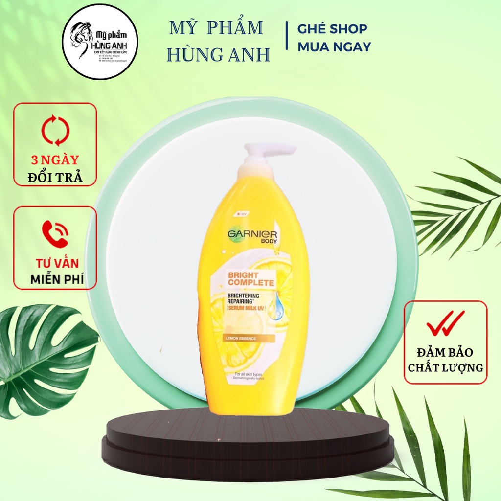 SỮA DƯỠNG THỂ GARNIER BRIGHT 400ml