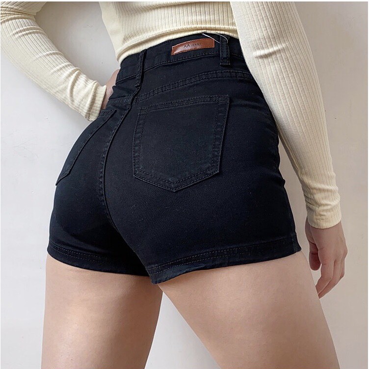 [Size 32-36] Quần Short Lưng Cao - Co Dãn Mạnh - Quần Short Jean Size Đại