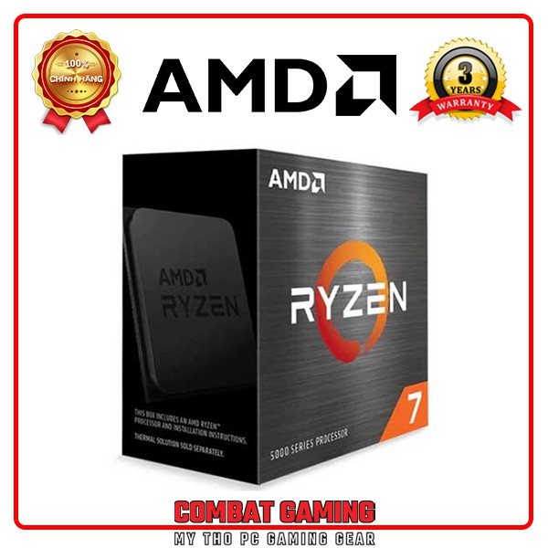 Bộ Vi Xử Lý AMD Ryzen 7 5800X Box Chính Hãng AMD VN