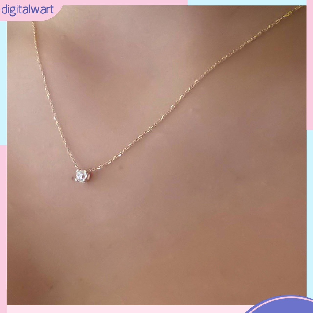 Dây chuyền đính đá kiểu dáng đơn giản thanh lịch dành cho nữ