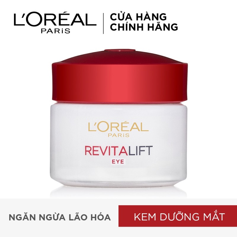 [Mã FMCGMALL -8% đơn 250K] Kem dưỡng da vùng mắt chống lão hóa L'Oreal Paris Revitalift Eye Cream 15ml