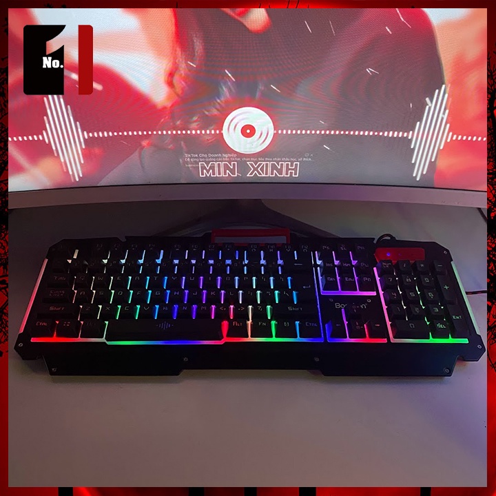 Bàn Phím Gaming Máy Tính BOSSTON R700 Led Rgb Bàn Phím Vi Tính Laptop Pc Chơi Game Giá Rẻ Có Dây