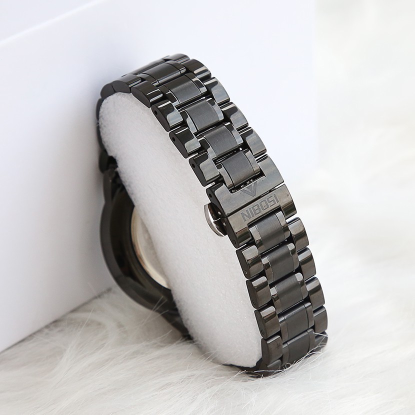 [Tặng vòng tay] Đồng hồ nam NIBOSI chính hãng NI2309-1.04 Fullbox dây đeo hợp kim cao cấp không gỉ
