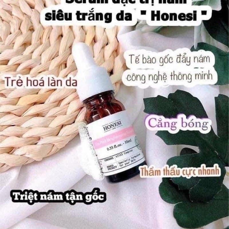 Combo Honesi serum và kem dưỡng giảm nám, cho làn da trắng hồng rạng rỡ - CO086