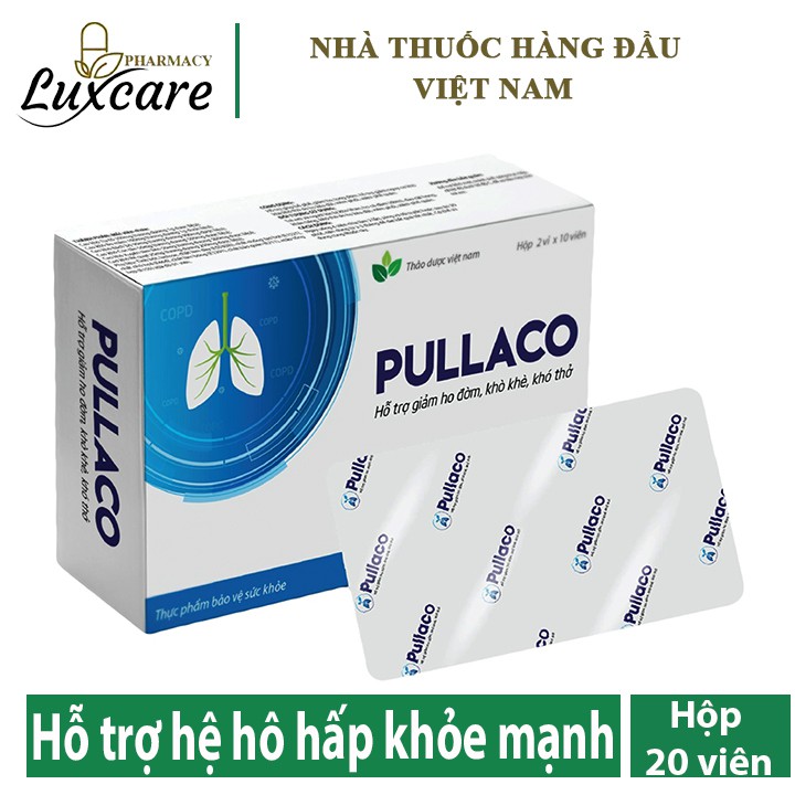 Viên Uống PULLACO - Hỗ Trợ Bổ Phế, Giảm Ho, Long Đờm (Hộp 20 viên)