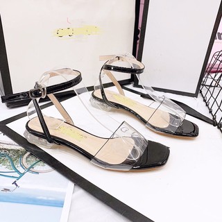 Giày sục mica phối nơ nhỏ xinh dễ thương