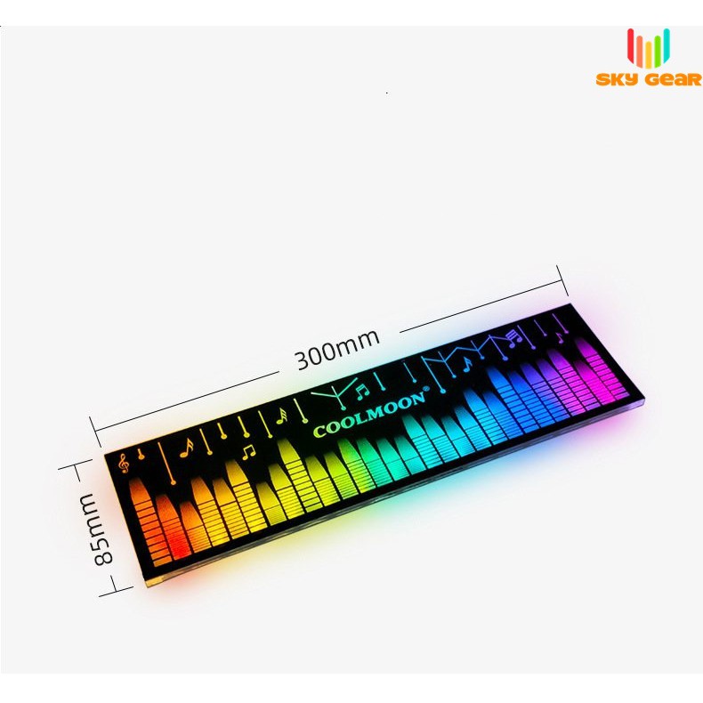 Tấm Che Nguồn Máy Tính, Cover PSU Coolmoon led RGB, Đồng bộ hub Coolmoon