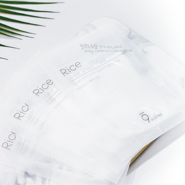 Mặt Nạ 9 Wishes Rice Water Sheet Mask Cấp Ẩm Và Bảo Vệ Da Khỏi Tia Uv 25ml