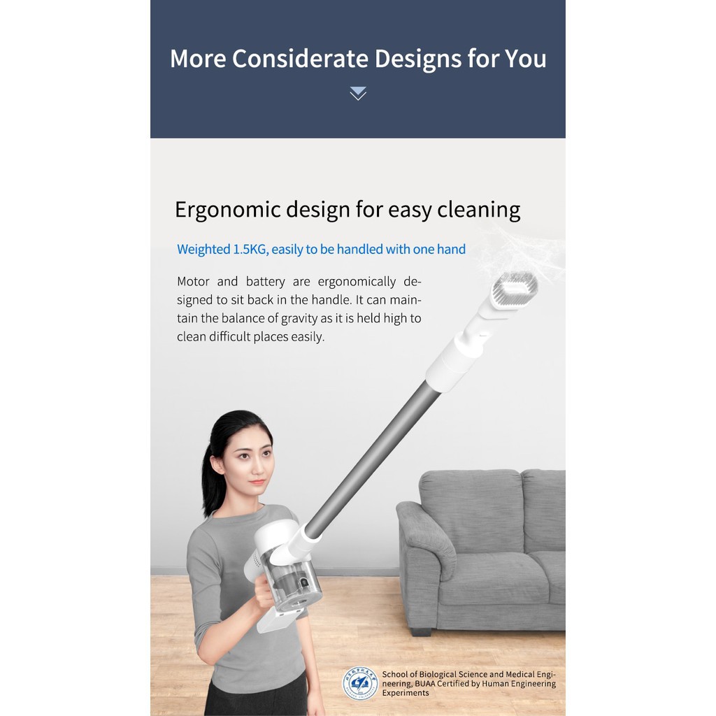 Máy Hút Bụi Cầm Tay Không Dây Xiaomi Dreame V10 22000 PA 100000 vòng/phút cao tốc độ động cơ không chổi than | BigBuy360 - bigbuy360.vn