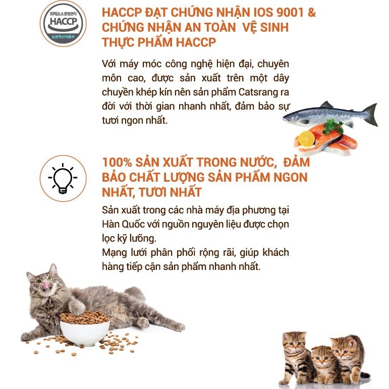 Catsrang kitten 400g hạt cho mèo con, mèo nhỏ dưới 6 tháng tuổi date xa-5amstore