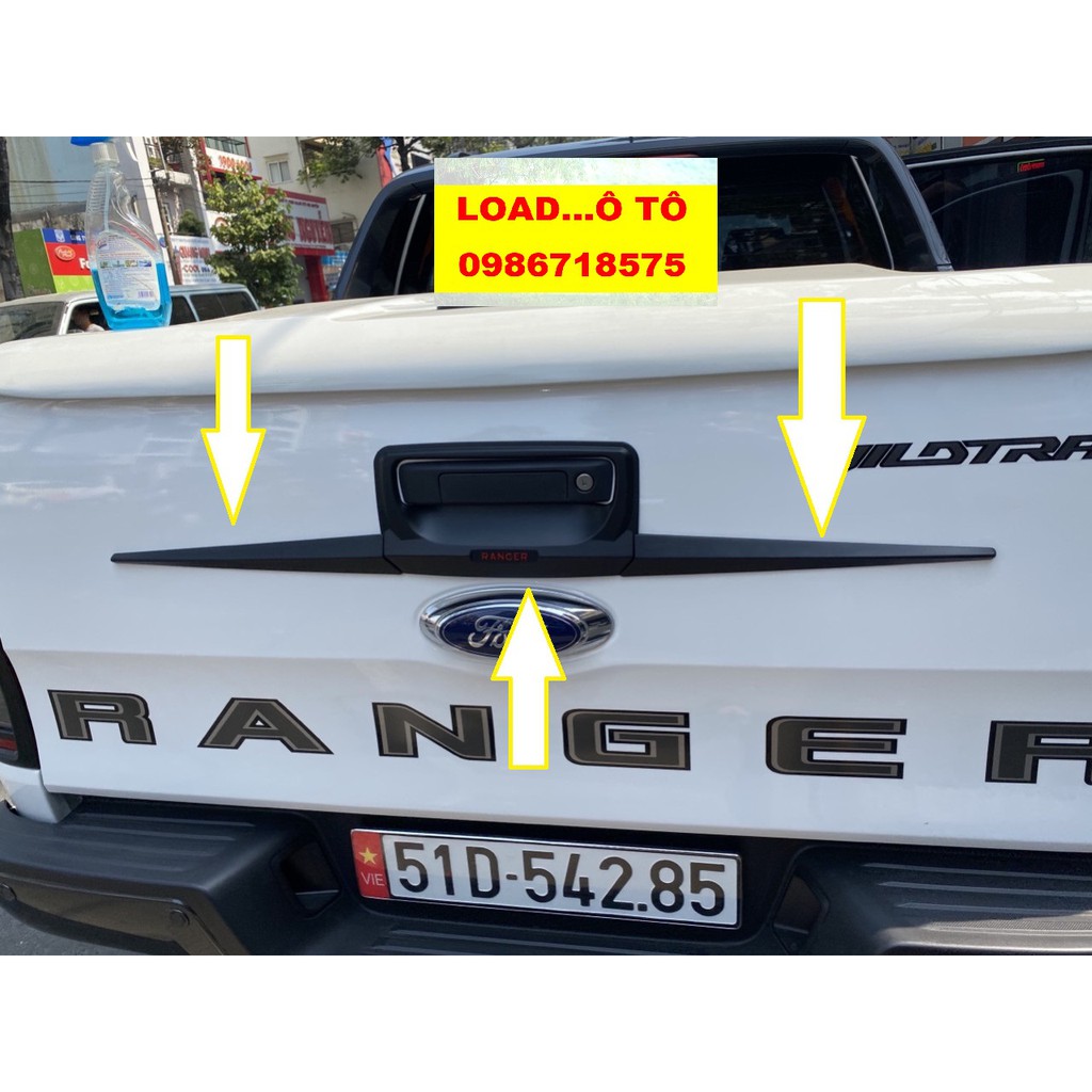 Ốp Trang Trí Tay Cốp Xe FORD RANGER 2022-2016 Màu Đen,Vừa Cho tất cả các bản của ranger