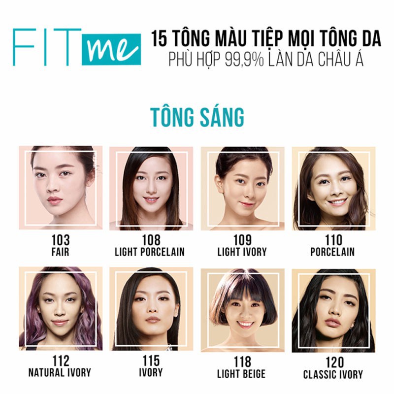 Trang điểm da  Kem Nền Maybelline Mịn Nhẹ Kiềm Dầu Chống Nắng