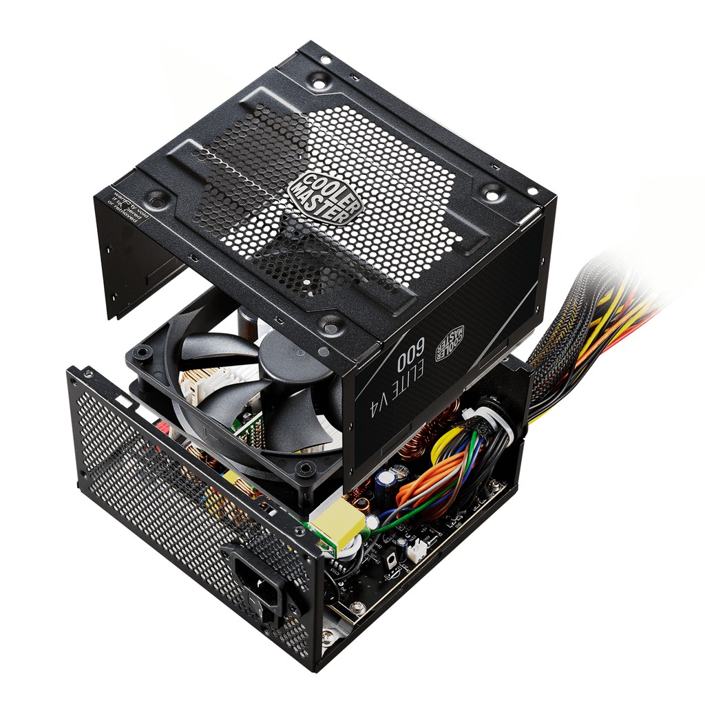 Nguồn máy tính công suất thực Cooler Master ELITE V4 600W 80 Plus White - Hàng chính hãng - Bảo hành 36 tháng