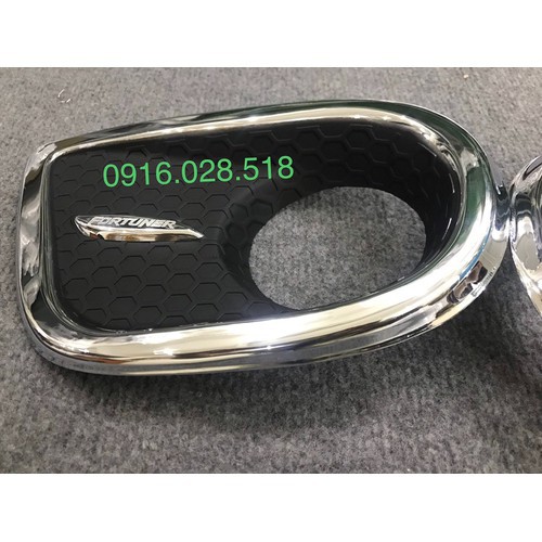 ỐP VIỀN ĐÈN GẦM FORTUNER 2008 2010 2012 2013 - TRƯỚC, MẠ CROM, FORM MỚI
