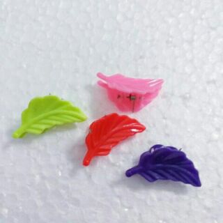 Túi 4 kẹp tóc mái hình chiếc lá cho bé (3cm)