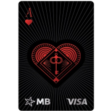 THẺ QUÂN BÀI, ACE Hi Collection, MB Hi Visa Collection, Thẻ bài tây, MB Bank, Thẻ 2 in 1, Át, Cơ, Rô, Tép